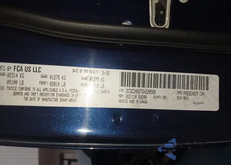 2016 Dodge Charger Se из США, поврежденный, VIN 2C3CDXBG7GH228589